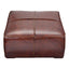 KAPA OTTOMAN DARK BROWN LEATHER