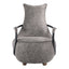 CARLISLE CLUB CHAIR ROLLING GREY VELVET