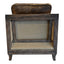 DARLINGTON CLUB CHAIR GRAZED BROWN LEATHER