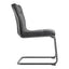 ANSEL DINING CHAIR ONYX BLACK LEATHER-M2