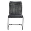 ANSEL DINING CHAIR ONYX BLACK LEATHER-M2