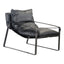 CONNOR CLUB CHAIR ONYX BLACK LEATHER