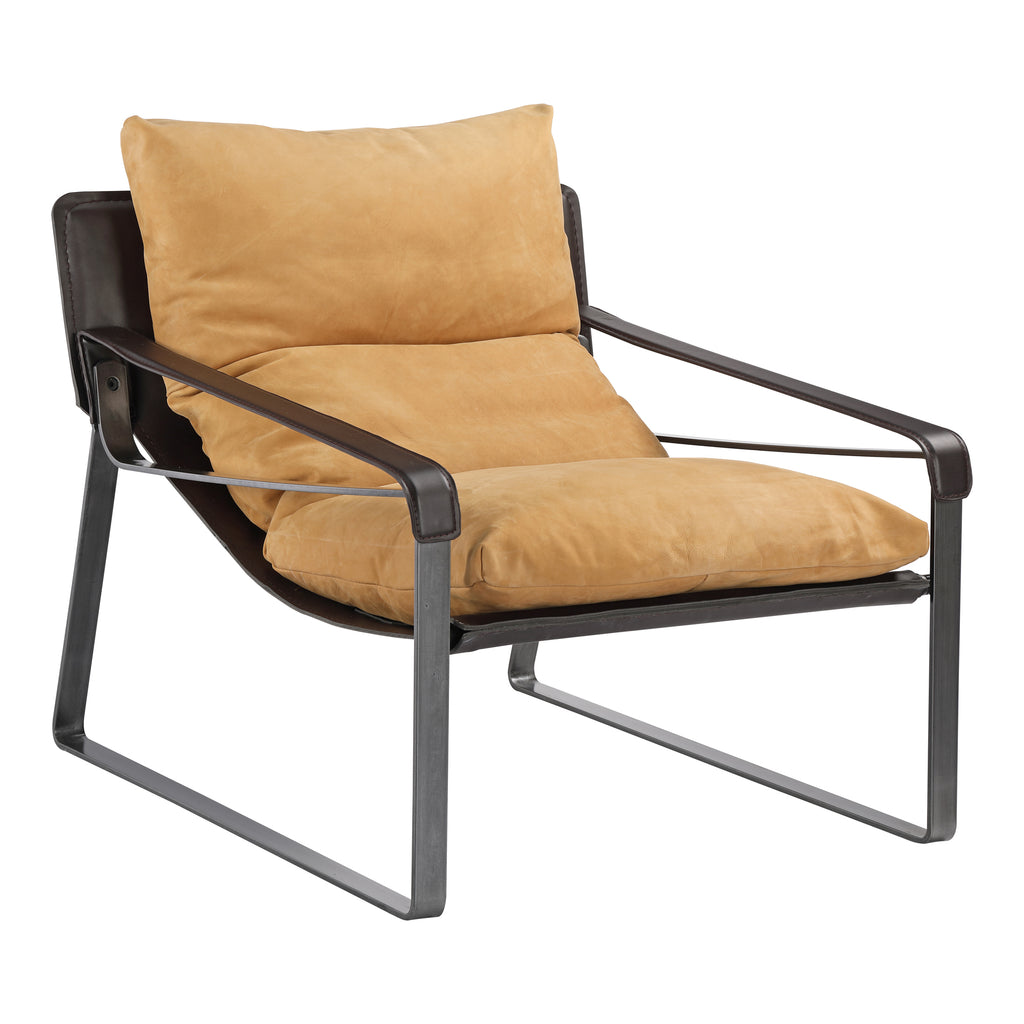 CONNOR CLUB CHAIR SUNBAKED TAN LEATHER