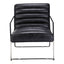 DESMOND CLUB CHAIR ONYX BLACK LEATHER