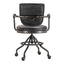 FOSTER SWIVEL DESK CHAIR ONYX BLACK LEATHER