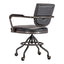 FOSTER SWIVEL DESK CHAIR ONYX BLACK LEATHER