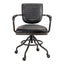 FOSTER SWIVEL DESK CHAIR ONYX BLACK LEATHER