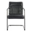 ANSEL ARM CHAIR ONYX BLACK LEATHER -M2