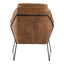 GREER CLUB CHAIR OPEN ROAD BROWN LEATHER