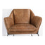 GREER CLUB CHAIR OPEN ROAD BROWN LEATHER