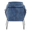 GREER CLUB CHAIR KAISO BLUE LEATHER