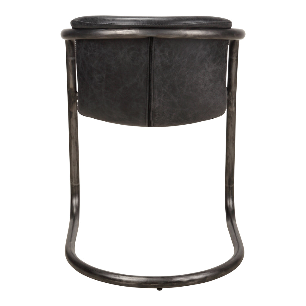 FREEMAN DINING CHAIR ONYX BLACK LEATHER -M2