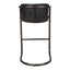 FREEMAN BARSTOOL ONYX BLACK LEATHER -M2