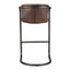 FREEMAN BARSTOOL GRAZED BROWN LEATHER-M2