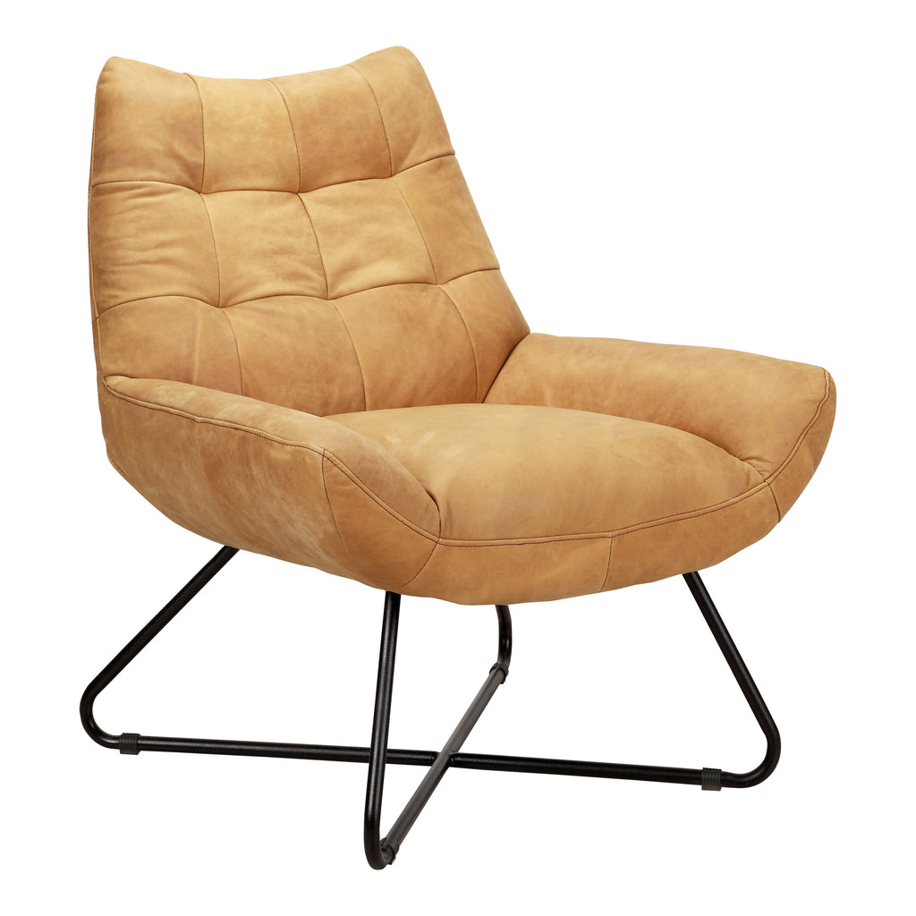 GRADUATE LOUNGE CHAIR SUNBAKED TAN LEATHER