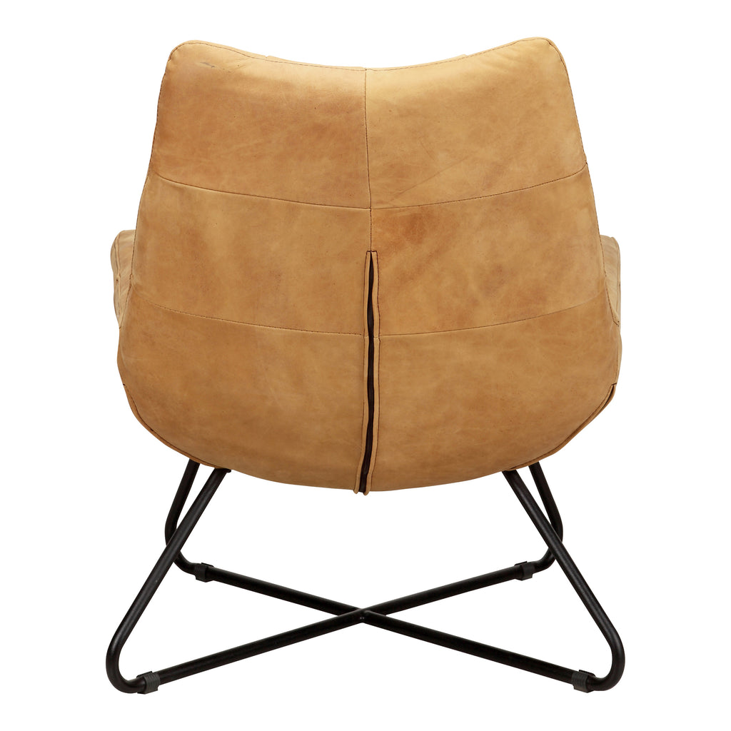 GRADUATE LOUNGE CHAIR SUNBAKED TAN LEATHER