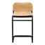 BAKER COUNTER STOOL SUNBAKED TAN LEATHER -M2