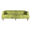 MAGDELAN TUFTED LEATHER SOFA JUNGLE GROVE GREEN LEATHER