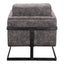 LUXLEY CLUB CHAIR ROLLING GREY VELVET