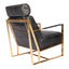 PARADISO CHAIR ONYX BLACK LEATHER