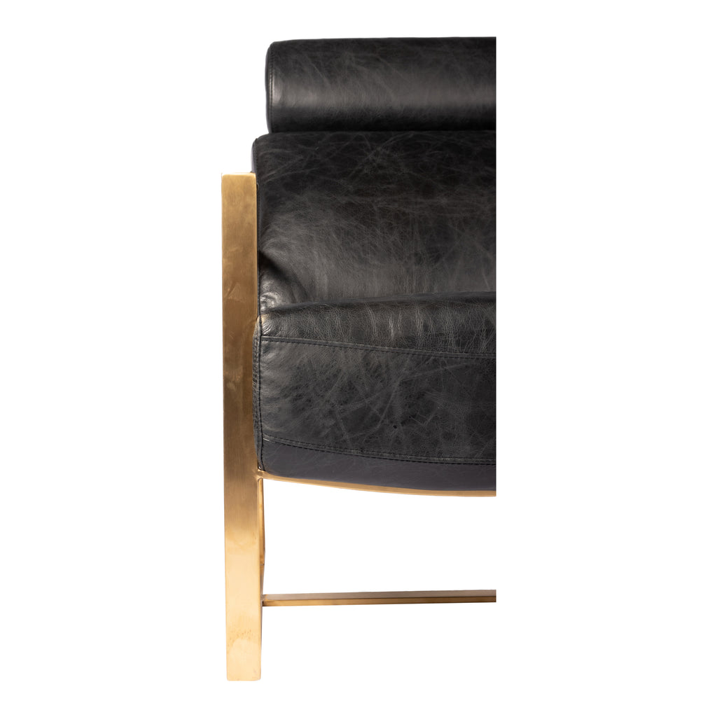 PARADISO CHAIR ONYX BLACK LEATHER