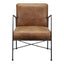 DAGWOOD LEATHER ARM CHAIR OPEN ROAD BROWN LEATHER