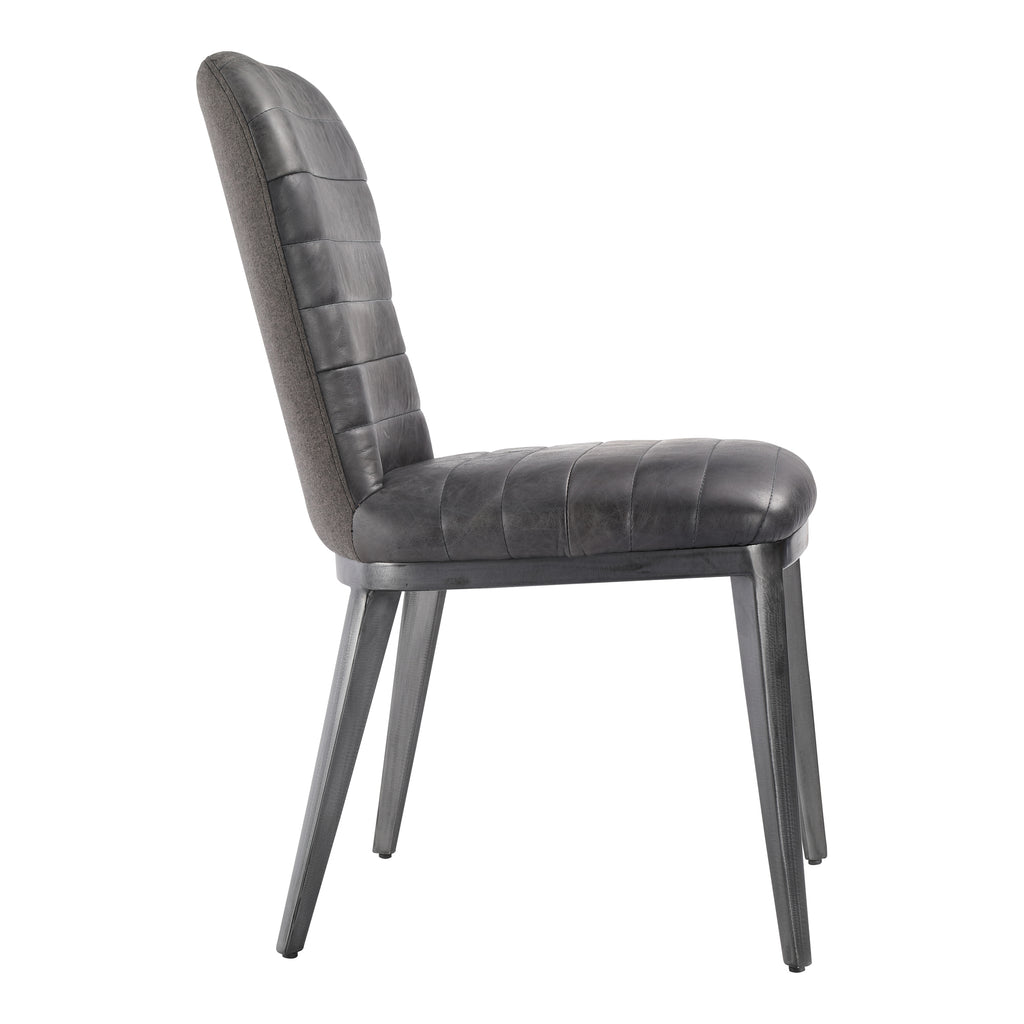 SHELTON DINING CHAIR NIMBUS BLACK LEATHER-M2