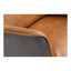 MESSINA LEATHER ARM CHAIR CIGARE TAN LEATHER