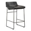 STARLET COUNTER STOOL ONYX BLACK LEATHER -M2