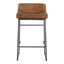 STARLET COUNTER STOOL OPEN ROAD BROWN LEATHER-M2