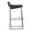 STARLET BARSTOOL ONYX BLACK LEATHER -M2