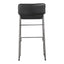 STARLET BARSTOOL ONYX BLACK LEATHER -M2