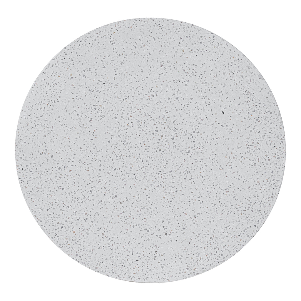 MINERAL OUTDOOR SIDE TABLE WHITE TERRAZZO