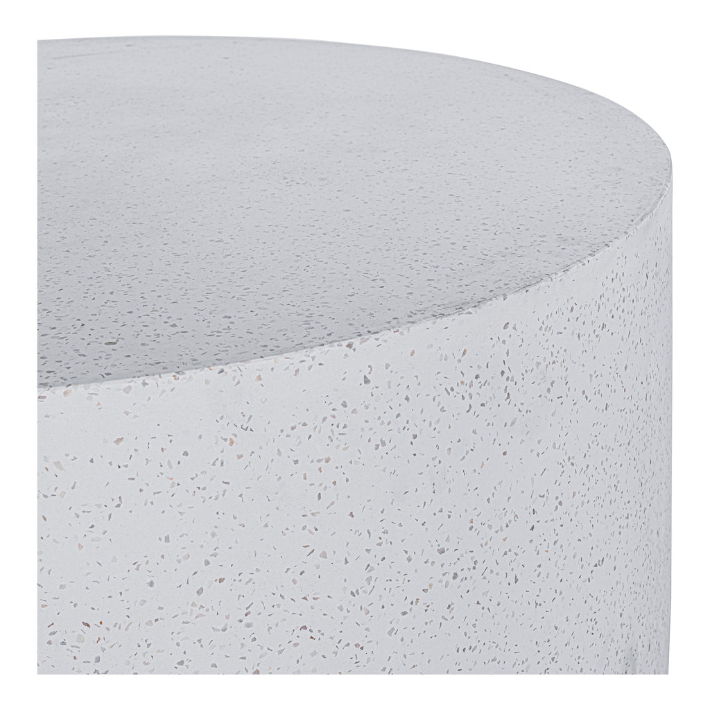 OMI OUTDOOR COFFEE TABLE WHITE TERRAZZO