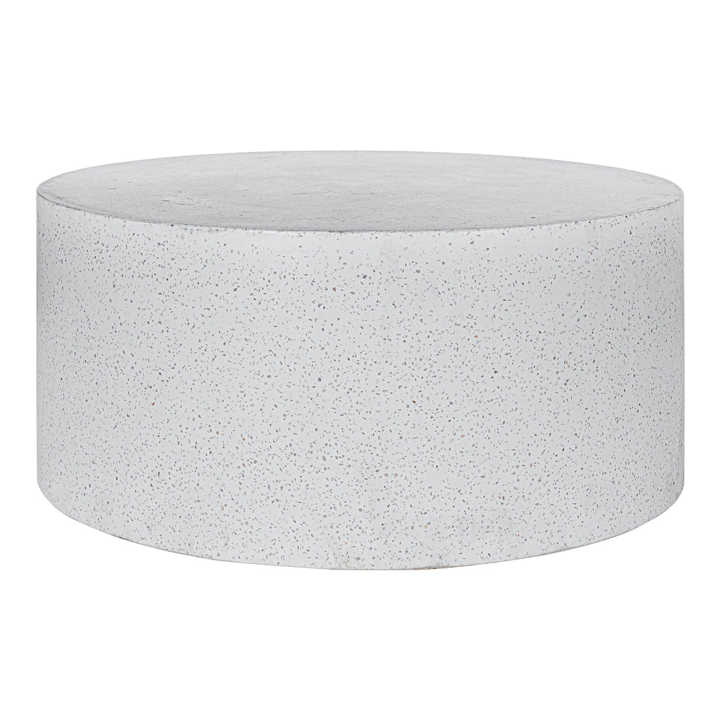 OMI OUTDOOR COFFEE TABLE WHITE TERRAZZO