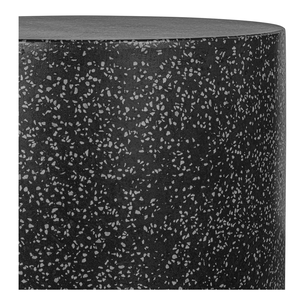 OMI OUTDOOR SIDE TABLE BLACK TERRAZZO