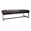 WYATT LEATHER BENCH BLACK