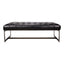 WYATT LEATHER BENCH BLACK