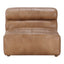 RAMSAY LEATHER SLIPPER CHAIR TAN