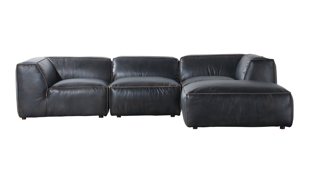 LUXE LOUNGE MODULAR SECTIONAL ANTIQUE BLACK