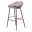 PIAZZA OUTDOOR BARSTOOL GREY-M2