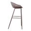 PIAZZA OUTDOOR BARSTOOL GREY-M2