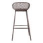 PIAZZA OUTDOOR BARSTOOL GREY-M2