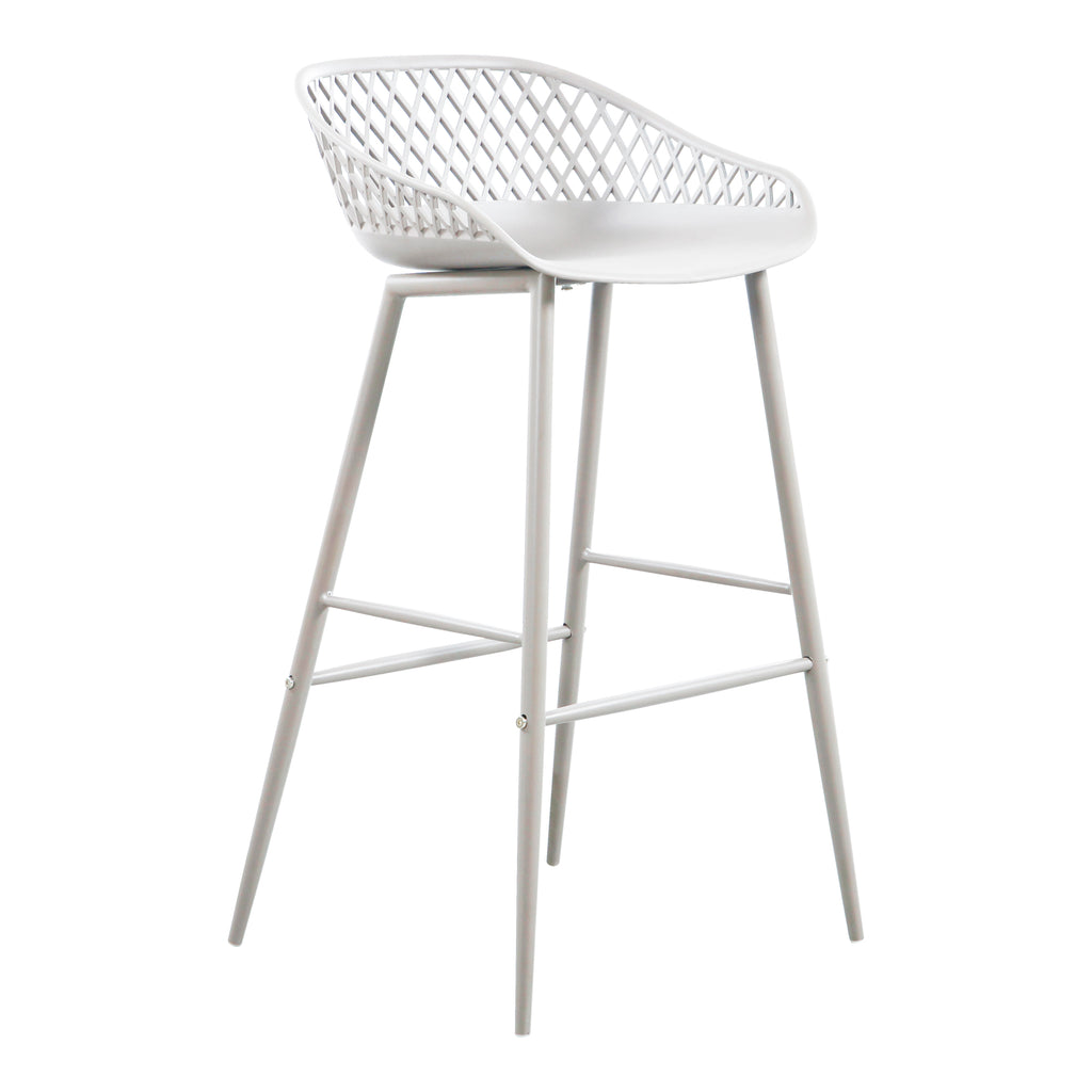 PIAZZA OUTDOOR BARSTOOL WHITE-M2