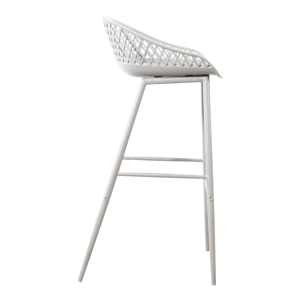 PIAZZA OUTDOOR BARSTOOL WHITE-M2