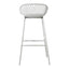 PIAZZA OUTDOOR BARSTOOL WHITE-M2