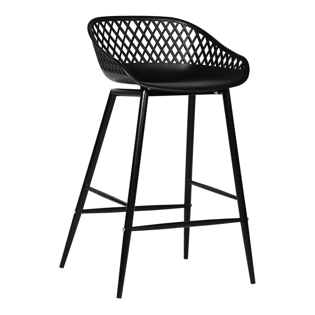 PIAZZA OUTDOOR COUNTER STOOL BLACK-M2