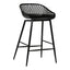 PIAZZA OUTDOOR COUNTER STOOL BLACK-M2