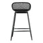 PIAZZA OUTDOOR COUNTER STOOL BLACK-M2