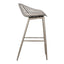 PIAZZA OUTDOOR COUNTER STOOL GREY-M2